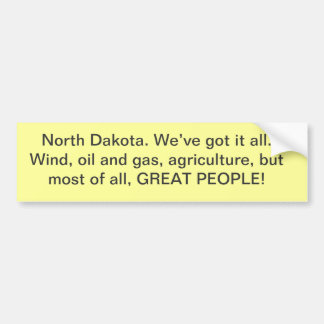 North Dakota bildekal