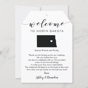 North Dakota Bröllop Välkommen Märkre, Brev Itiner