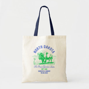 North Dakota Bröllop Welcome Bag, Staten Kärlek Tygkasse
