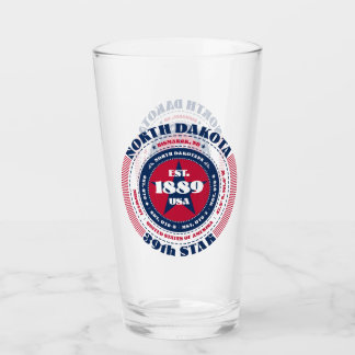North Dakota Circular Typography Design Glaskopp