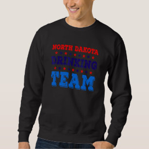 North Dakota Drickande Team Stat Stolt Öl Dric Lång Ärmad Tröja