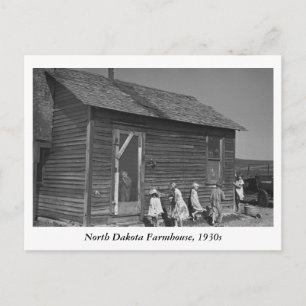 North Dakota Farmhouse, 1930 Vykort