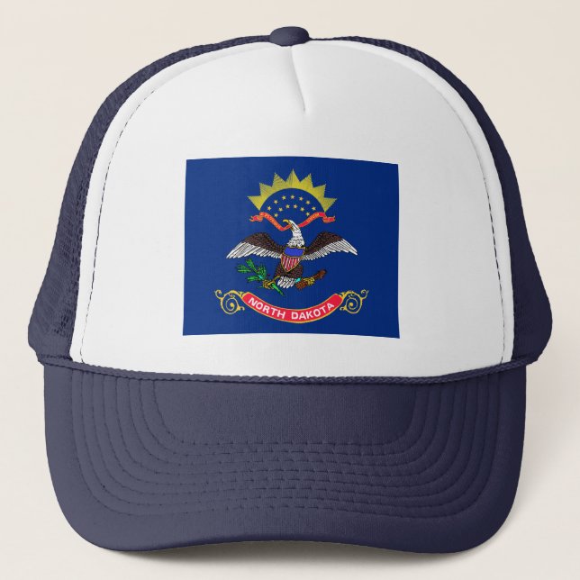 North Dakota Flagga Hat Keps (Framsida)