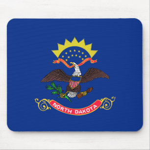 North Dakota Flagga Musmatta