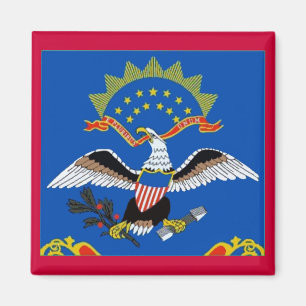 North Dakota flaggamagnet Magnet