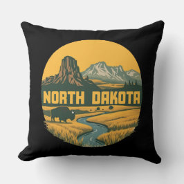 North Dakota Förenta staterna Kudde