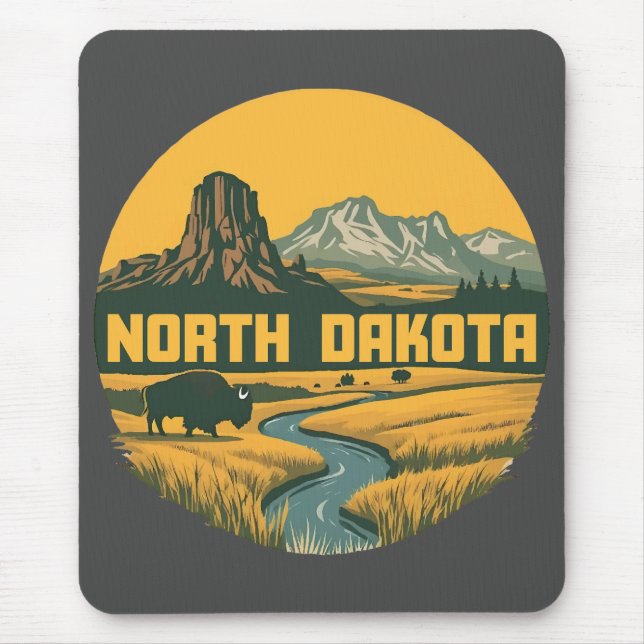 North Dakota Förenta staterna Musmatta (Framsidan)