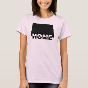 North Dakota Hemifrån Från Stat T-Shirt Tees