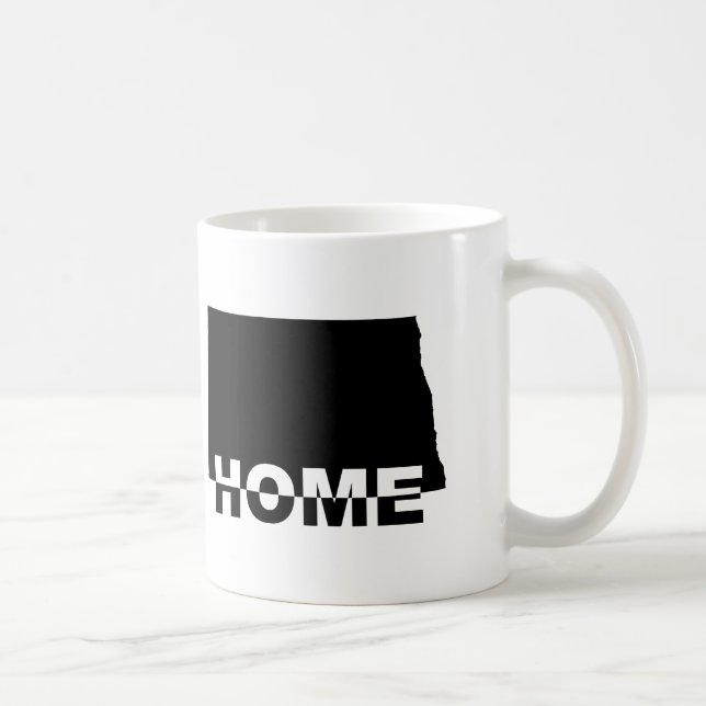 North Dakota Hemmet Borta Från Statens Resemugg Kaffemugg (Höger)