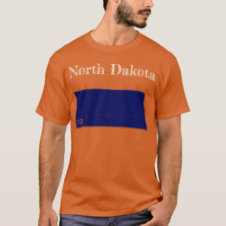 North Dakota Interstate [Navy Blue Design] T Shirt