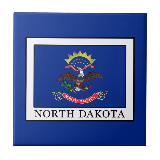 North Dakota Kakelplatta (Framsidan)