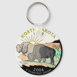 North Dakota Keychain Nyckelring