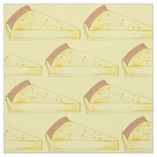 North Dakota Kuchen Custard Cake Slice ND Gult Tyg