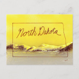 North Dakota Land Vykort