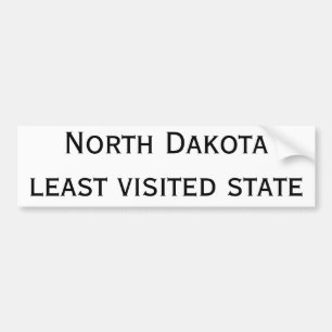 North Dakota minst besökt statlig bildekal