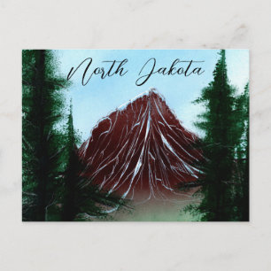 North Dakota Mountain Runoff Vykort