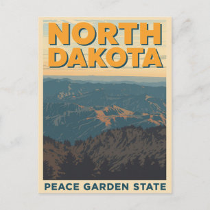 North Dakota Mountain View Vykort