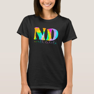 North Dakota Nd Tie Dye T Shirt