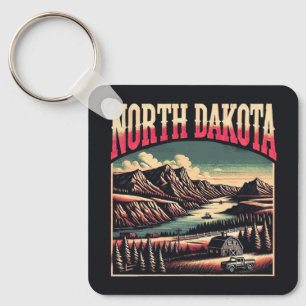 North Dakota Nyckelring