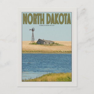 North Dakota - Old Farmstead - Grönt Vykort