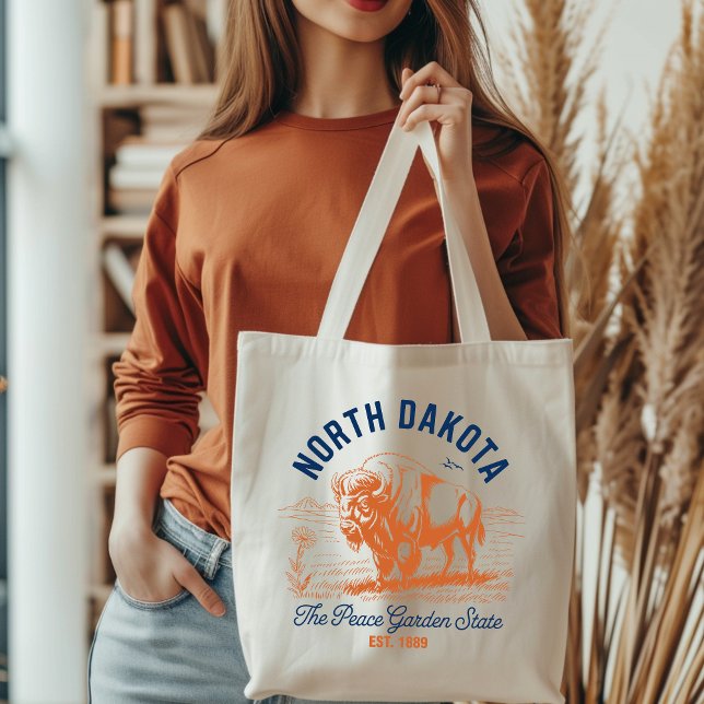 North Dakota Peace Garden State Bison  Tygkasse (Skapare uppladdad)