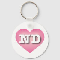 North Dakota Rosa Fade Heart - I kärlek ND