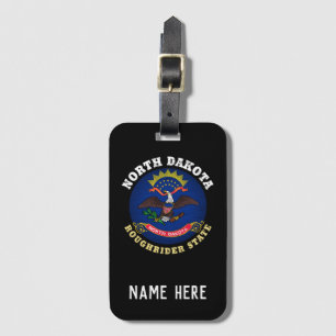 NORTH DAKOTA ROUGHRIDER STATLIG FLAGGA BAGAGEBRICKA