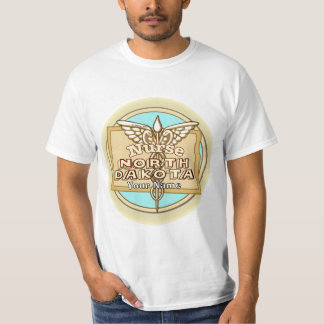 North Dakota Sjuksköterska Caduceus T Shirt