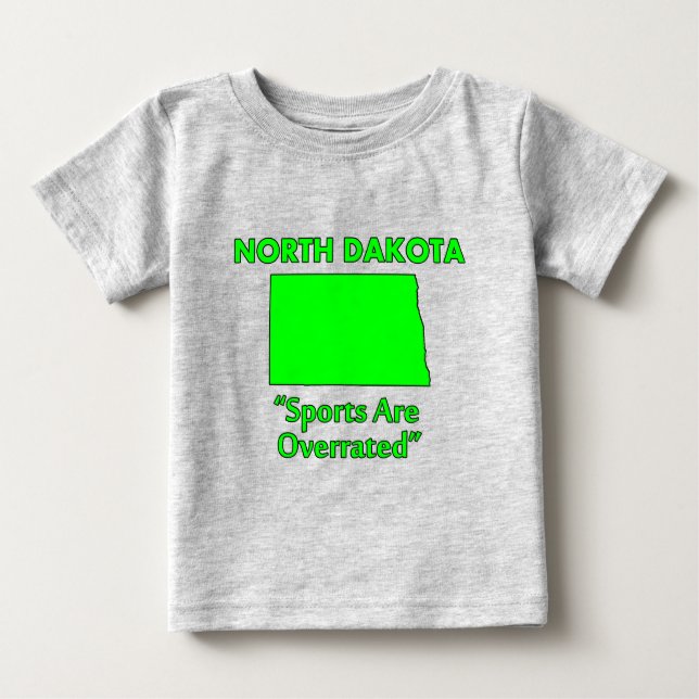 North Dakota - Sport är överskattat Tee (Framsida)