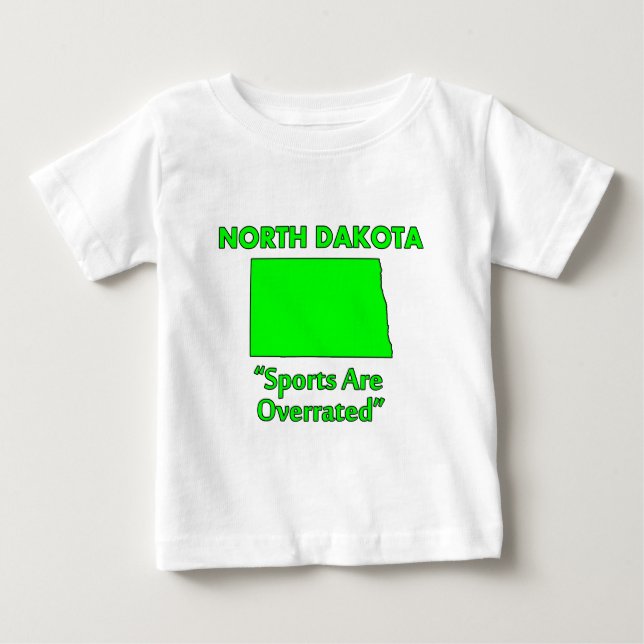 North Dakota - Sport är överskattat Tee (Framsida)