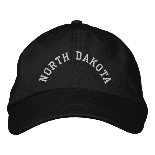 North Dakota State Embroied Broderad Keps (Framsida)