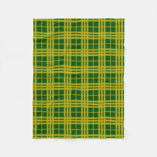 North Dakota State Universiteten Bison Tartan Fleecefilt (Framsidan)