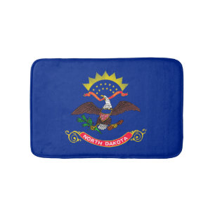 North Dakota Statlig flagga Design Badrumsmatta