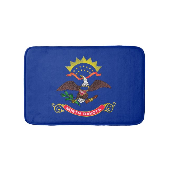 North Dakota Statlig flagga Design Badrumsmatta (Framsidan)