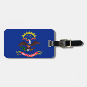North Dakota Statlig flagga Design Bagagebricka