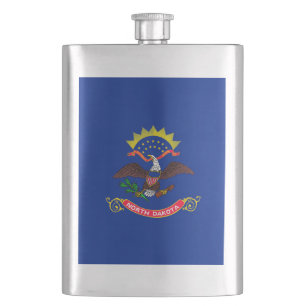 North Dakota Statlig flagga Design Fickplunta