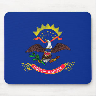 North Dakota Statlig flagga Design Musmatta