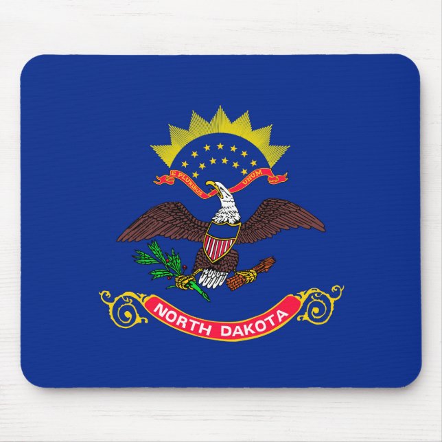 North Dakota Statlig flagga Design Musmatta (Framsidan)