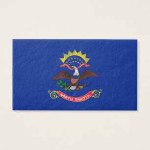 North Dakota Statlig flagga Design Visitkort