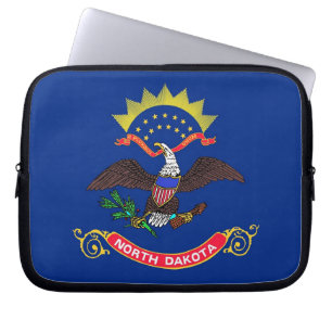North Dakota Statlig flagga Laptop sleeve