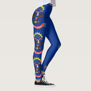 North Dakota Statlig flagga Leggings
