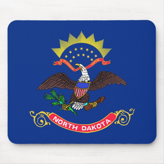 North Dakota statlig flagga Musmatta (Framsidan)