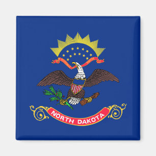 North Dakota Statlig flagga (North Dakotan) Magnet