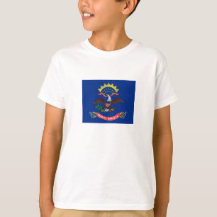North Dakota Statlig flagga T Shirt