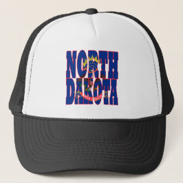 North Dakota statlig flagga Truckerkeps