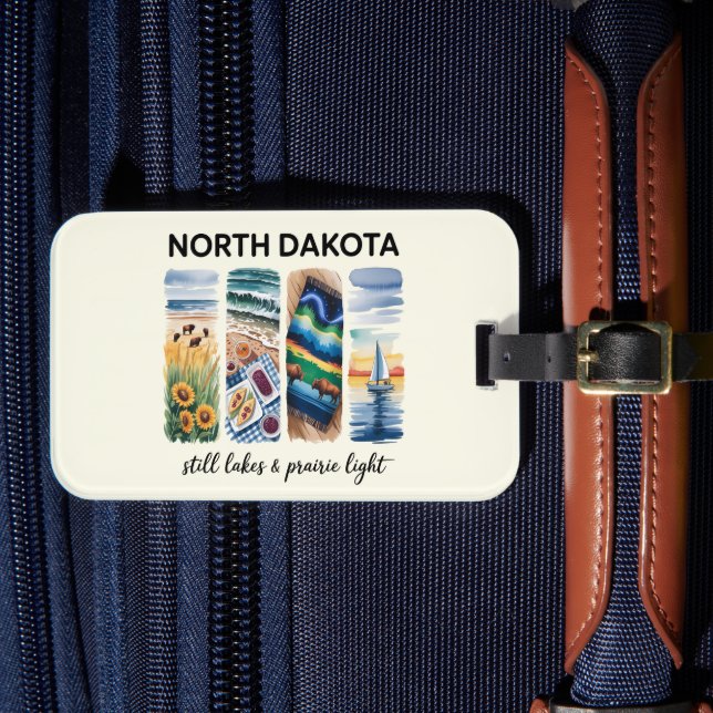 North Dakota - still Sjöar & Prairie Light Bagagebricka (Framsida Insitu 4)