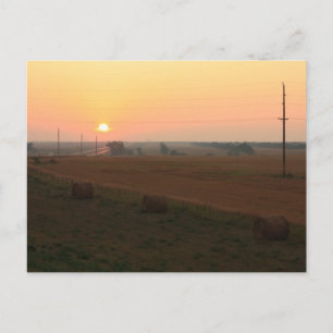 North Dakota Sunrise Vykort