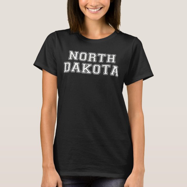 North Dakota T Shirt (Framsida)
