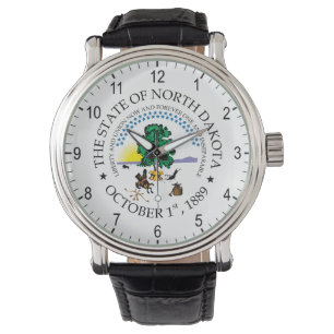North Dakota-tecken Armbandsur