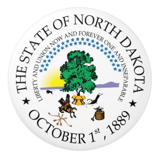 North Dakota-tecken Knopp